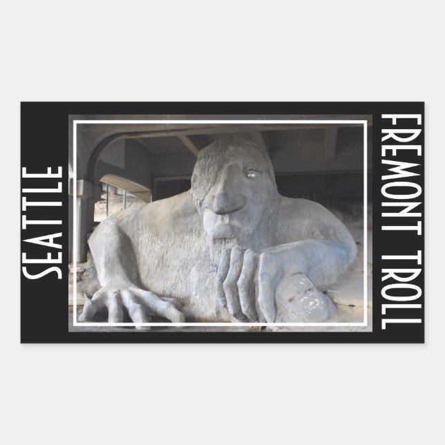 Seattle Fremont Troll Sticker (Front)