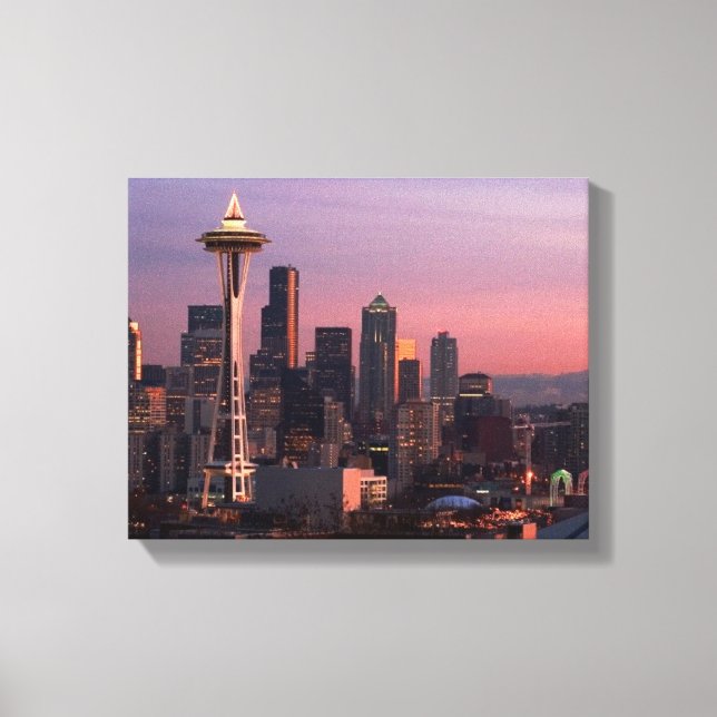 Seattle from Kerry Park. Canvas Print (Front)