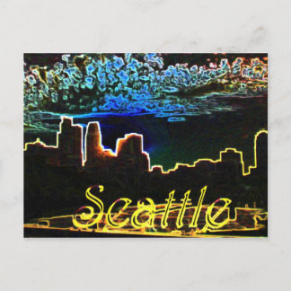 Seattle Glows Postcard