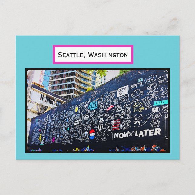 Seattle Graffiti Postcard (Front)