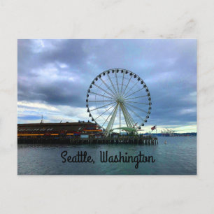Seattle Great Wheel #2 Postcard