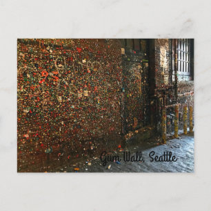 Seattle Gum Wall #1 Postcard