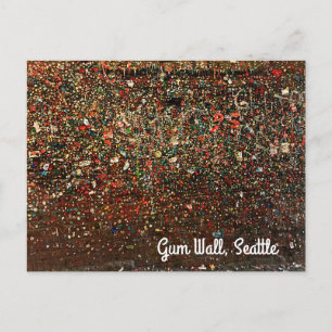 Seattle Gum Wall #2 Postcard