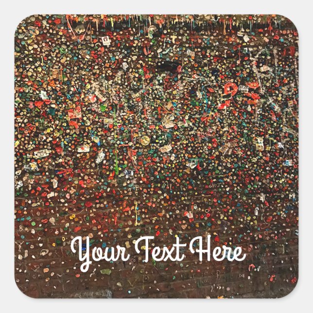 Seattle Gum Wall #2 Stickers (Front)