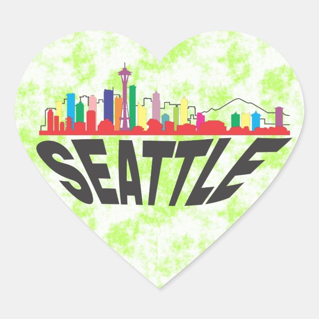 Seattle Heart Sticker (Front)