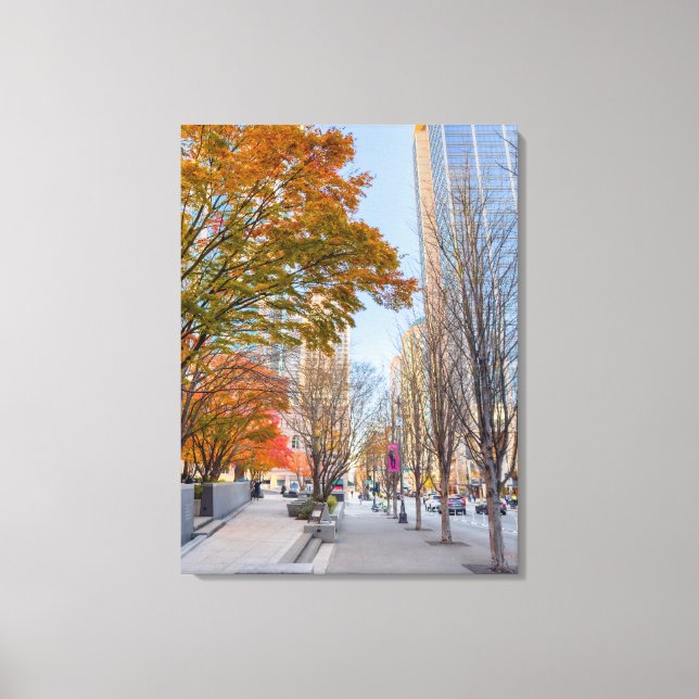 Seattle in Autumn Canvas Print (Front)