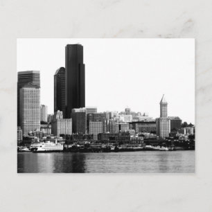 Seattle in B&W Postcard
