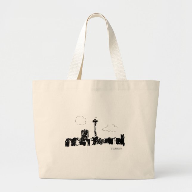 Seattle Large Tote Bag (Front)