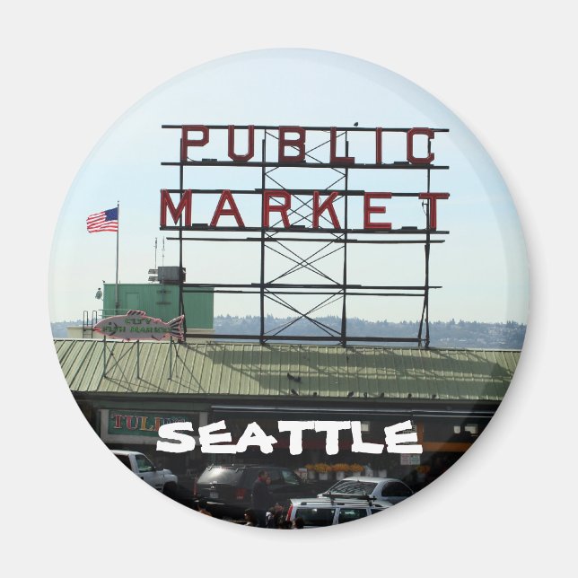 Seattle Market Magnet (Front)