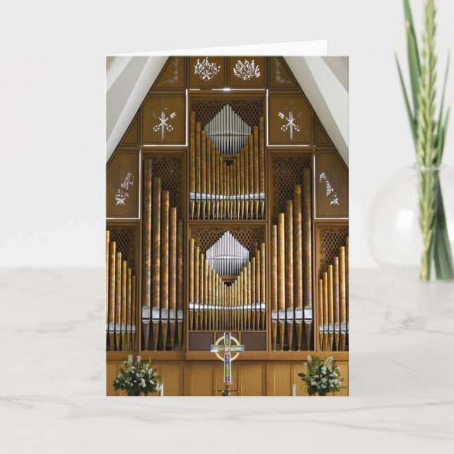 Seattle organ greeting card (Front)