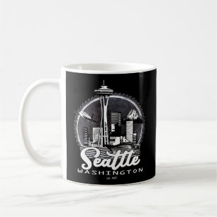 Seattle Pacific Northwest Emerald City Space-Needl Coffee Mug