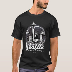 Seattle Pacific Northwest Emerald City Space-Needl T-Shirt