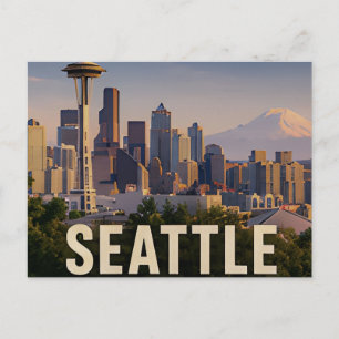 ☕ Seattle Pacific Northwest Travel Gift ☕ Postcard