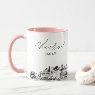 Seattle Personalised Wedding Coffee Mug