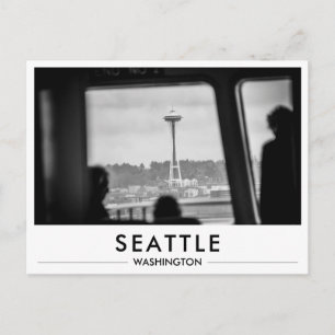 Seattle Photo Space Needle From Ferry Postcard