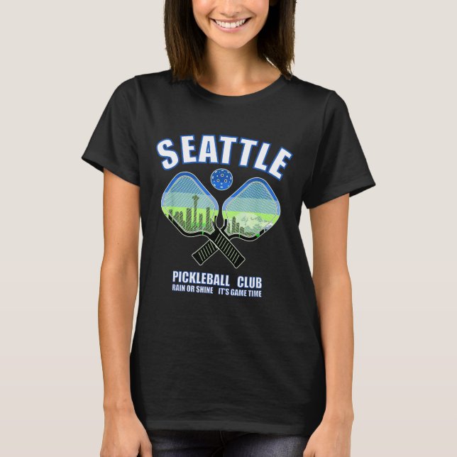 Seattle pickleball player pacific northwest T-Shirt (Front)