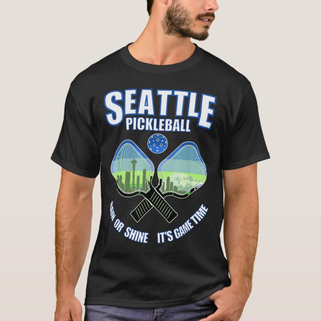 Seattle pickleball player pacific northwest T-Shirt (Front)