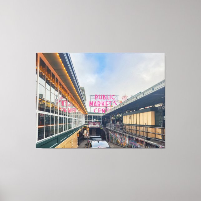 Seattle Pike Market Canvas Print (Front)