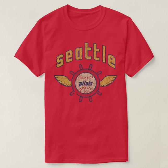 Seattle Pilots Baseball Vintage TShirt (Design Front)