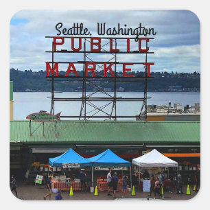 Seattle Public Market Centre #3 Stickers