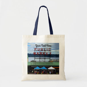 Seattle Public Market Centre #3 Tote Bag