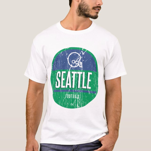 Seattle retro football T-Shirt (Front)