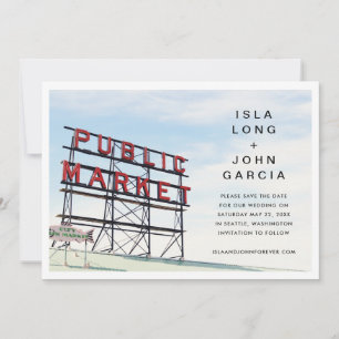 Seattle Save the Date Invitation