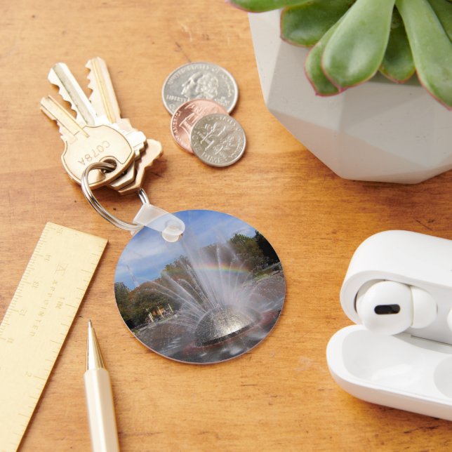 Seattle Science Centre Fountain Washington Photo  Key Ring (Desk)