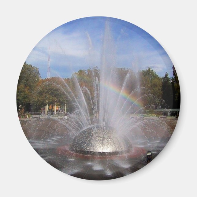 Seattle Science Centre Fountain Washington Photo  Magnet (Front)