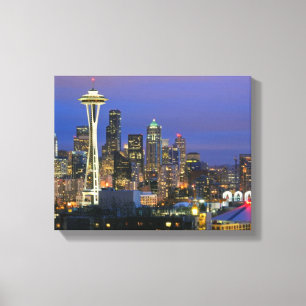 Seattle seen from Kerry Park in Queen Anne Canvas Print