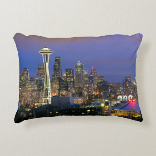 Seattle seen from Kerry Park in Queen Anne Decorative Cushion