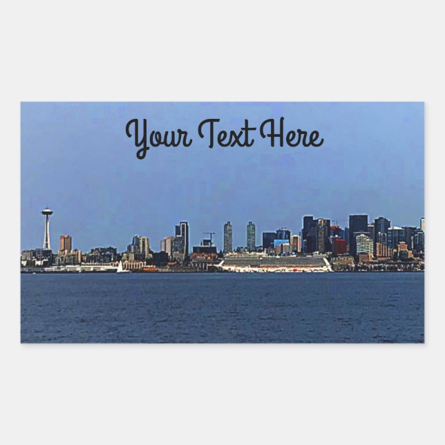 Seattle Skyline #2-2 Stickers (Front)