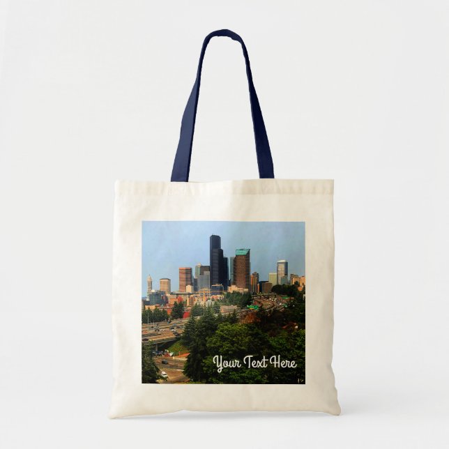 Seattle Skyline #3-2 Tote Bag (Front)