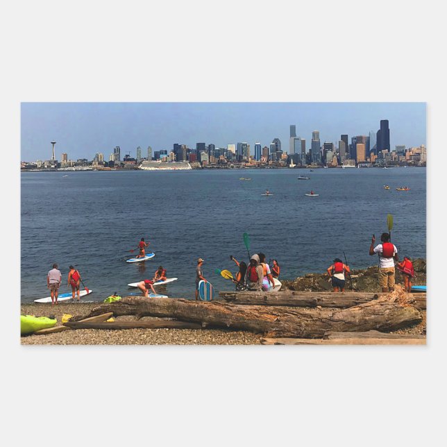 Seattle Skyline #4-2 Stickers (Front)