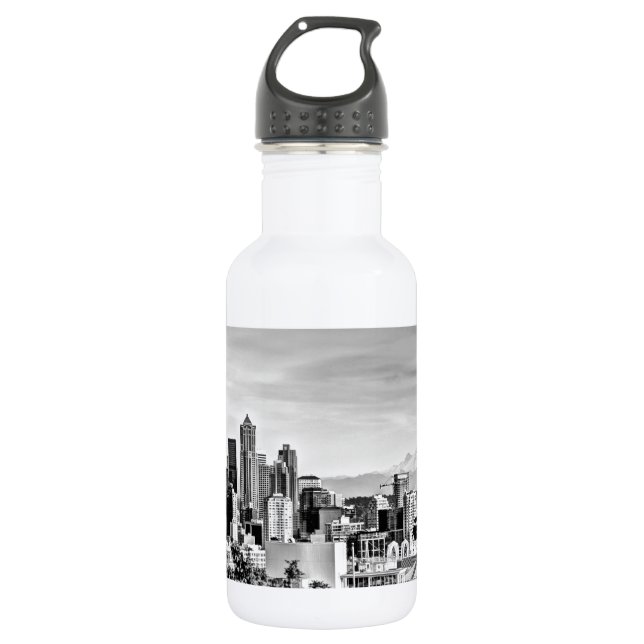 Seattle Skyline 532 Ml Water Bottle (Front)