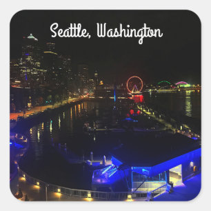 Seattle Skyline #6 Stickers
