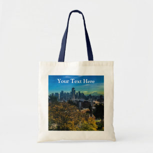 Seattle Skyline #9 Tote Bag