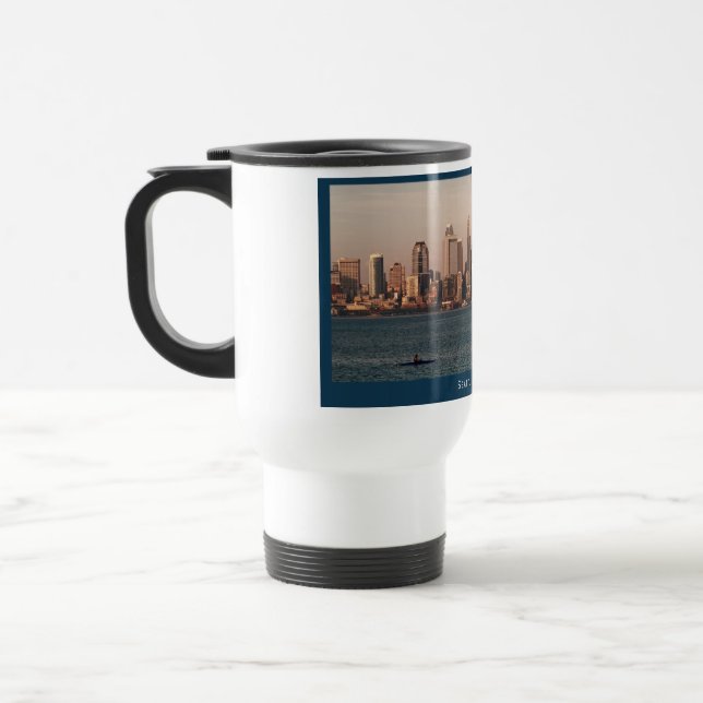 Seattle Skyline at Sunset Mug (Left)