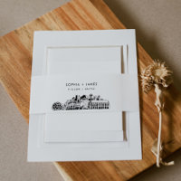 Seattle Skyline Belly Band, 2"x11.5"