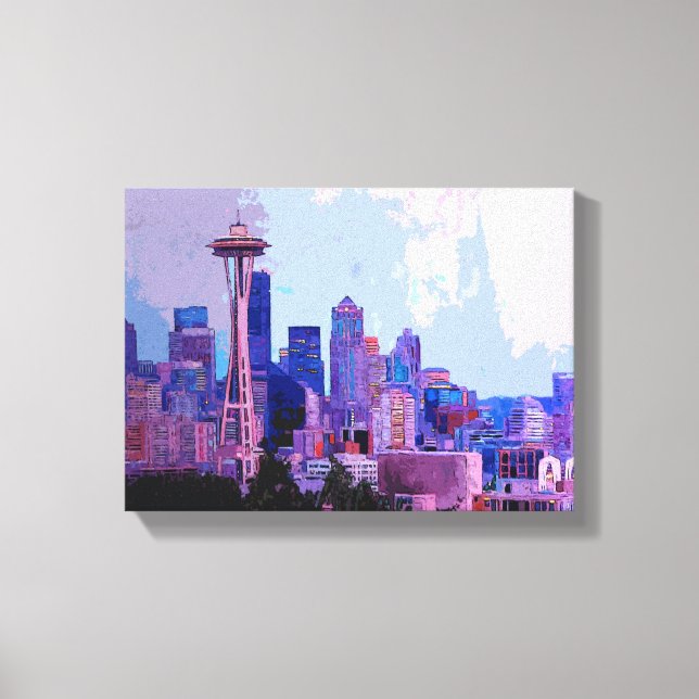 Seattle Skyline Canvas Print (Front)