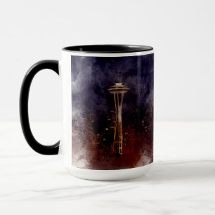 Seattle Skyline Custom Mug