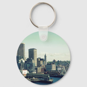 Seattle Skyline Key Ring