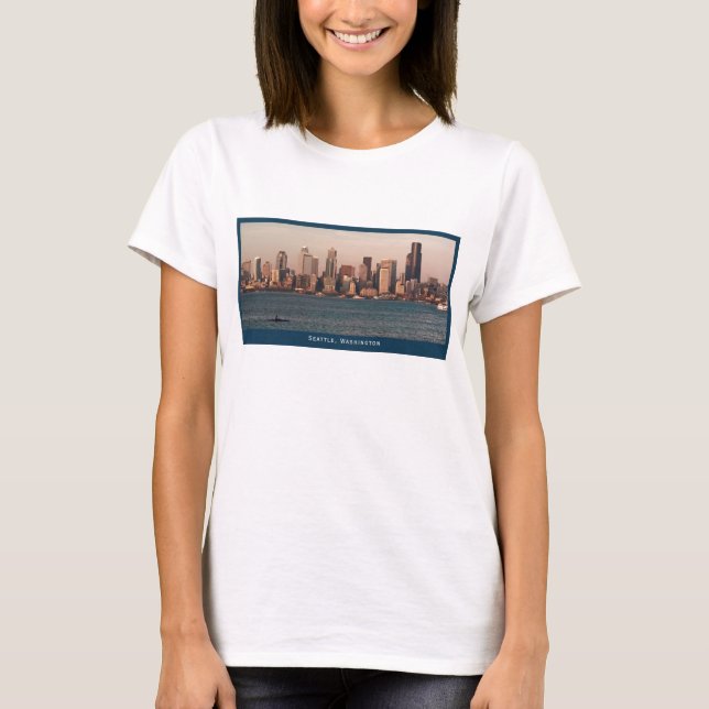 Seattle Skyline Ladies T-Shirt (Front)