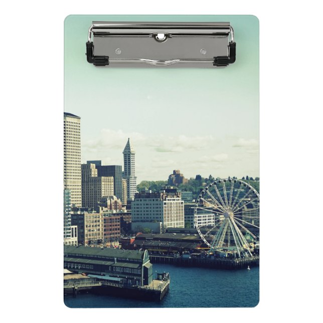 Seattle Skyline Mini Clipboard (Front)