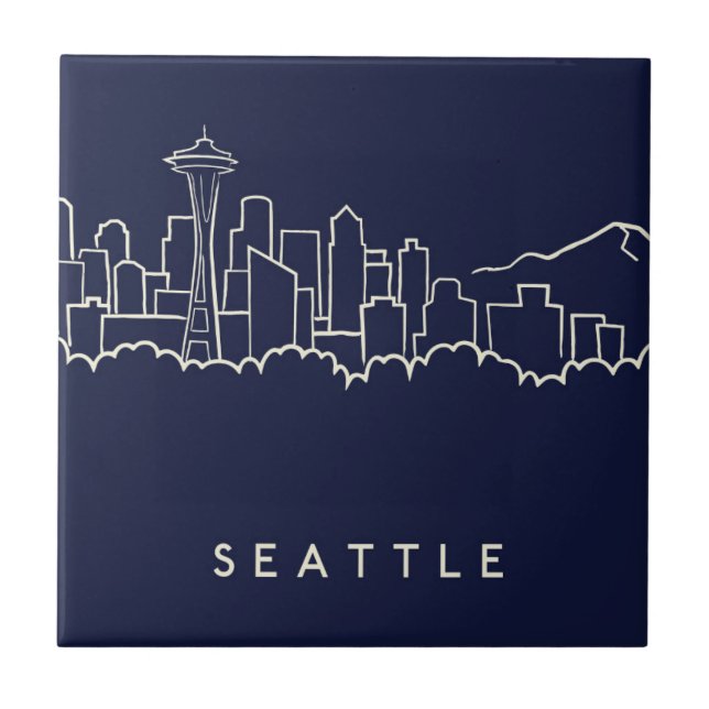 Seattle Skyline Tile (Front)