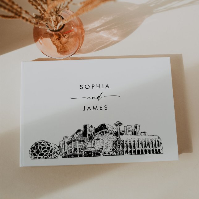 Seattle Skyline Wedding Guest Book (Creator Uploaded)