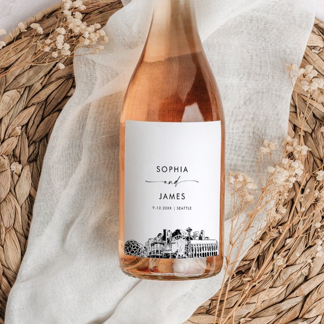 Seattle Skyline Wine Label (Creator Uploaded)