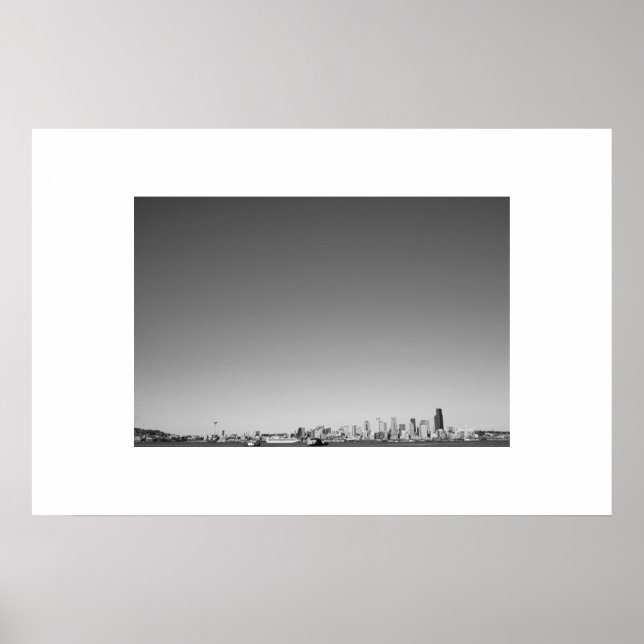 Seattle Skyscrapers Poster (Front)