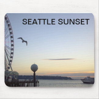 SEATTLE SUNSET MOUSE PAD