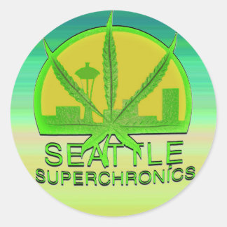 Seattle Superchronics Classic Round Sticker